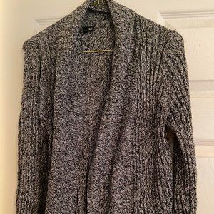 Express Marled Knit Wrap Sweater